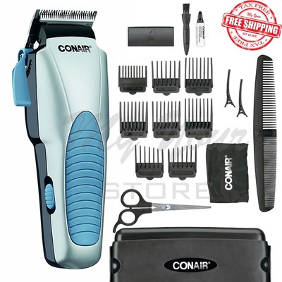Conair Hair Trimmer Clipper Cut Haircut Barber 18 Piece Set...