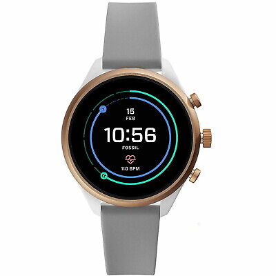 Fossil Sport 41mm Smart Watch Grey GPS Heart Sport Fitness Calls Music Swim Run