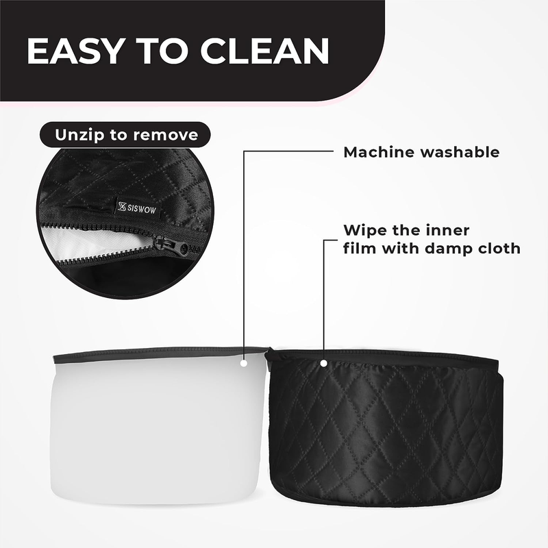 Hair Steamer For Natural Hair Home Use w/10-level Heats Up Quickly, Heat Cap For