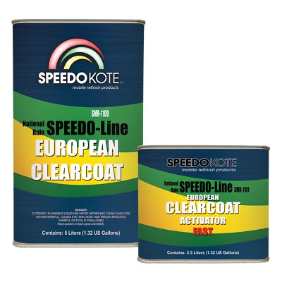 European Clear Coat 2K Urethane, SMR-1100 7.5 Liter Euro Clearcoat w/Fast Act.