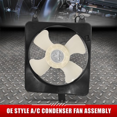 ДЛЯ 97-01 HONDA PRELUDE 2.2L 4-ЦИЛИНДРОВЫЙ ВЕНТИЛЯТОР ОХЛАЖДЕНИЯ КОНДЕНСАТОРА КОНДИЦИОНЕРА В СТИЛЕ OE В СБОРЕ