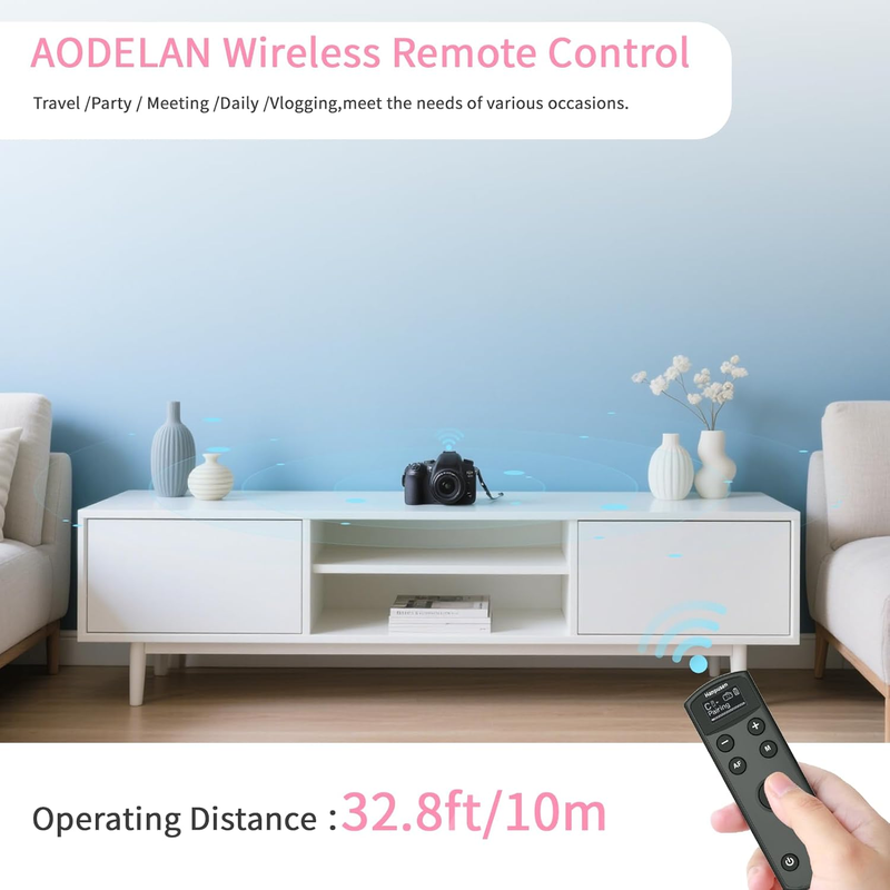 Rechargeable Camera Remote Control for Canon,Wireless Shutter Release Compatiabl