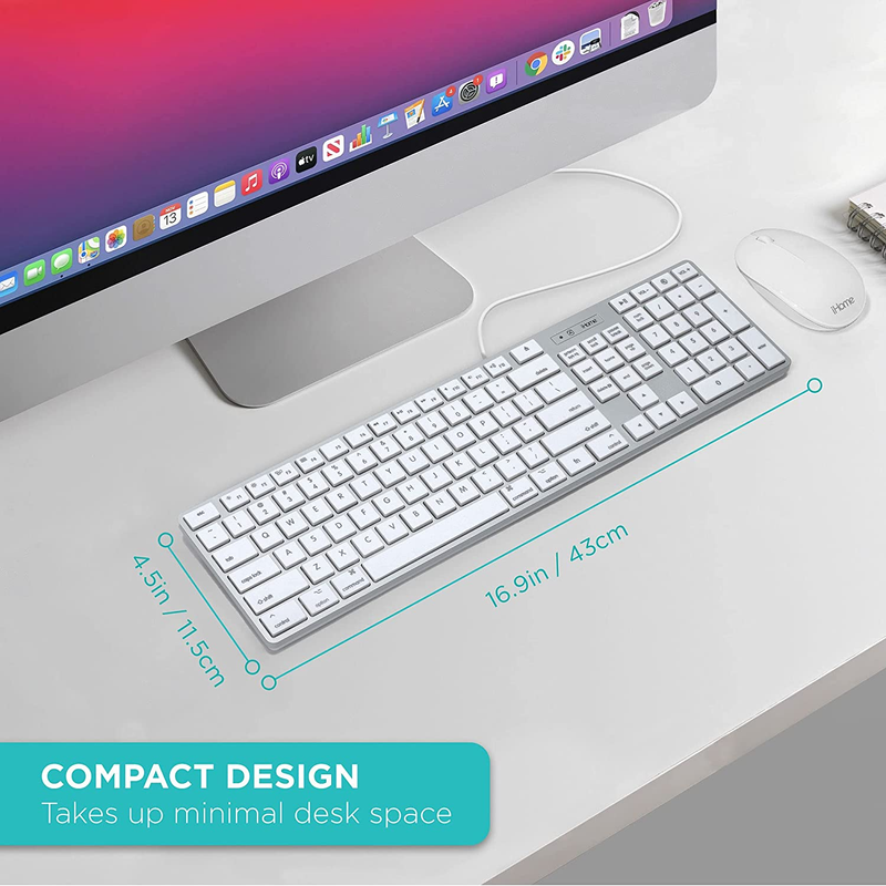 Full Size Mac Keyboard Apple IOS Mac iMac Windows Desktop PC