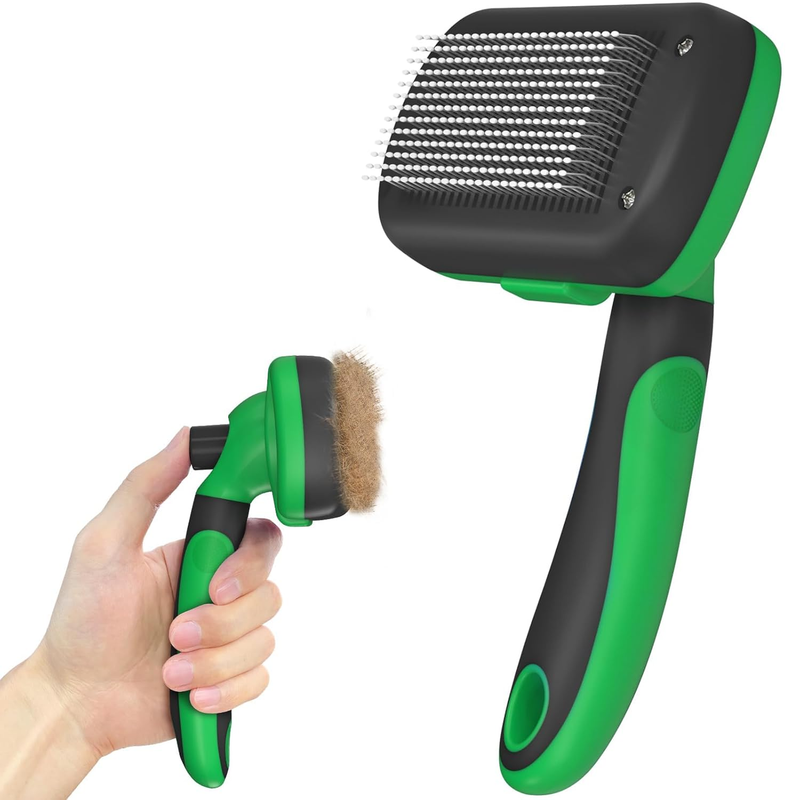 Self Cleaning Deshedding Brush Dog Cat Slicker Grooming Hair Removal Shedding