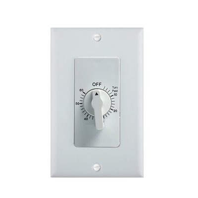 BN-LINK Heavy Duty 60-Minute In-Wall Spring Loaded Countdown Timer, Mechanical