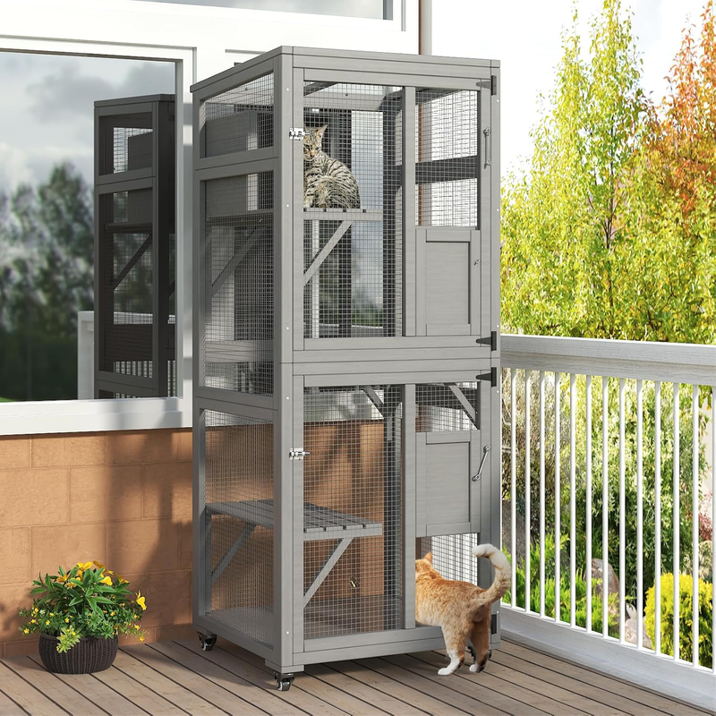 Catio Spaces How To Make A Cat Indoor Outdoor Cat Cages Indoor