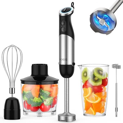 KOIOS 1000W 12-Speed Immersion Multi-Purpose Stick Hand Blender Heavy Duty 5in1