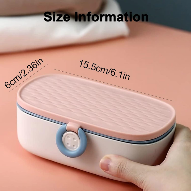 Sewing Kit, Portable Kit for Adults, Plastic Box Needle and Thread Accesories Su