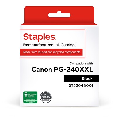 TRU RED Canon PG-240 XXL Black Remanufactured Extra High Yield Ink Cartridge