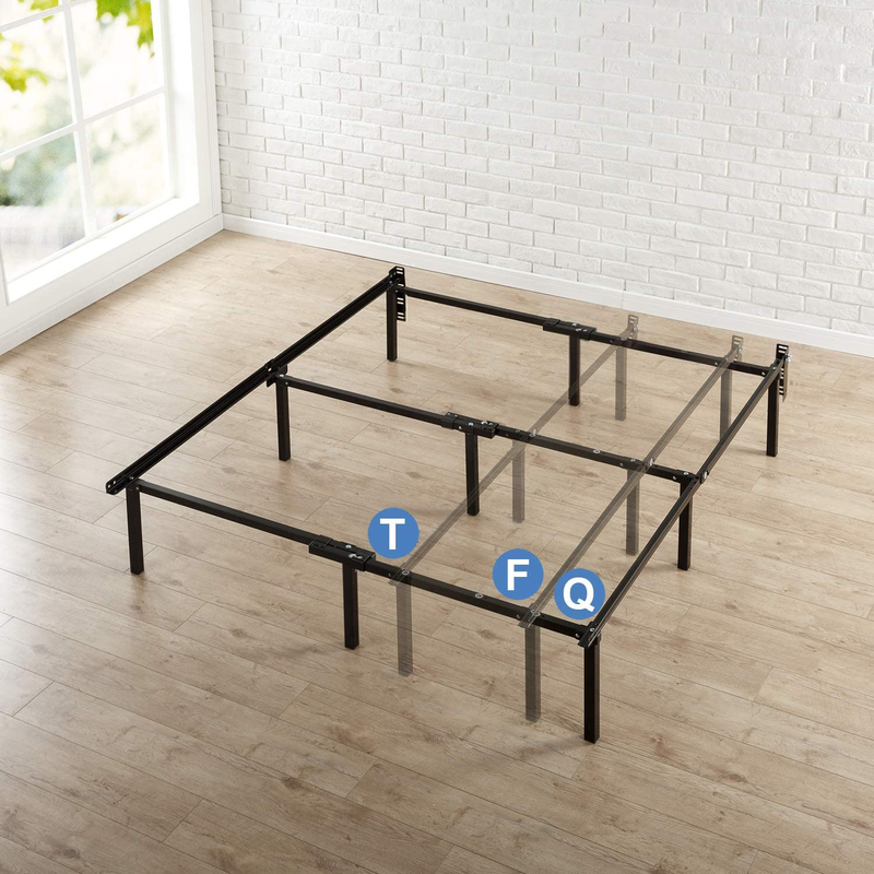 Michelle 12 Inch Compack Bed Frame, for Box Spring and Mattress Sets, Extra High