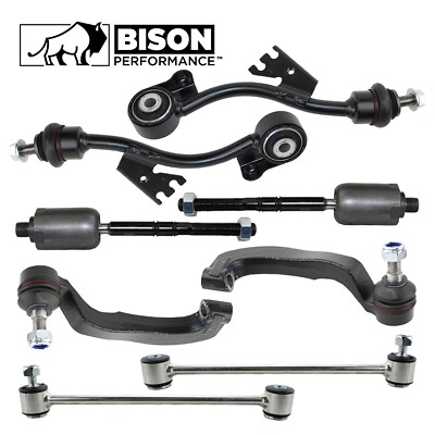 Bison Performance 8pc Front & Rear Sway Bar Link Tie Rod End Kit For W211 4Matic