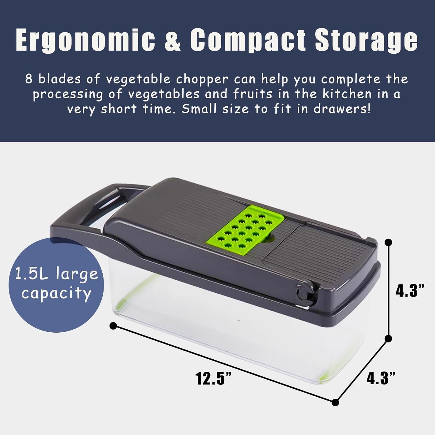 Artbros Veggie Chopper 13 in 1 Multifunctional Vegetable Cutter, Onion Food Chop