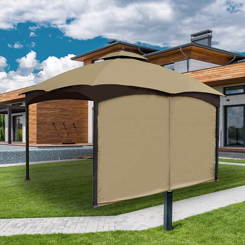 Gazebo Universal Replacement Privacy Curtains -  10' X 10' Canopy Side Wall Priv