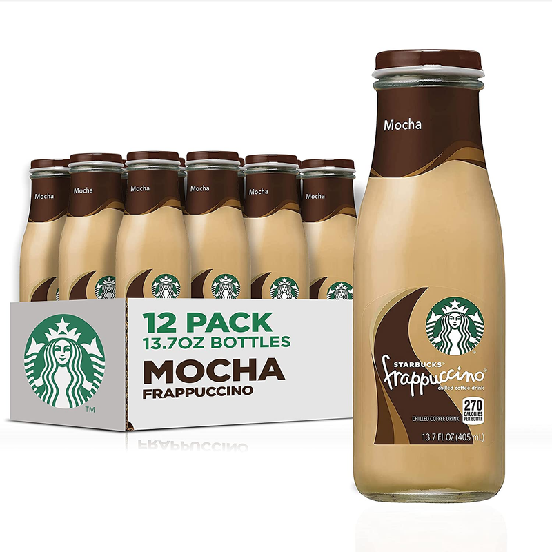 Starbucks Frappuccino Coffee Drink, Mocha 13.7 Fl Oz 12 Pk E