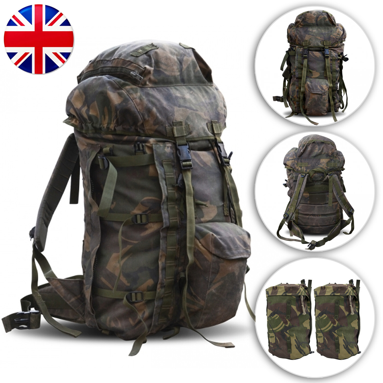 バッグ BRITISH ARMY BACK PACK 30L BRITISH ARMY BACK PACK 30L Rucksack BLACK 【DEAD STOCK