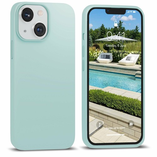 iPhone13mini グリーン アイフォン スマホ iPhoneケース For Apple iPhone 13 Mini Slim Shockproof Case Premium Cover