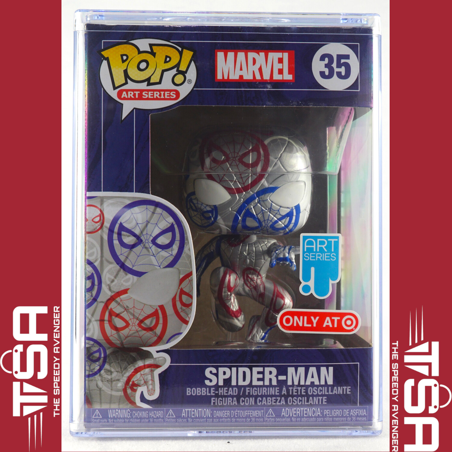 Funko Pop! Marvel SPIDER-MAN ART SERIES #35 Patriotic Age Target Excl Hard Stack