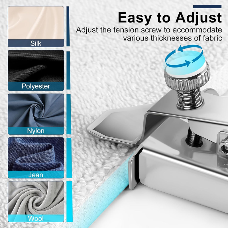 Magnetic Seam Guide for Sewing Machine, Magnetic Seam Guide with Clip, Hemmer Gu
