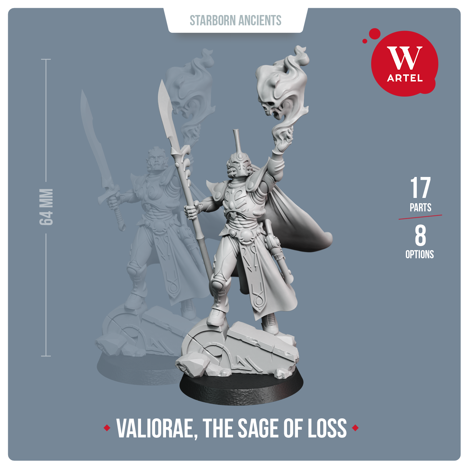 Warchanter Valiorae, 28-миллиметровая миниатюра для wargaming и коллекционирования от Artel W Eldar