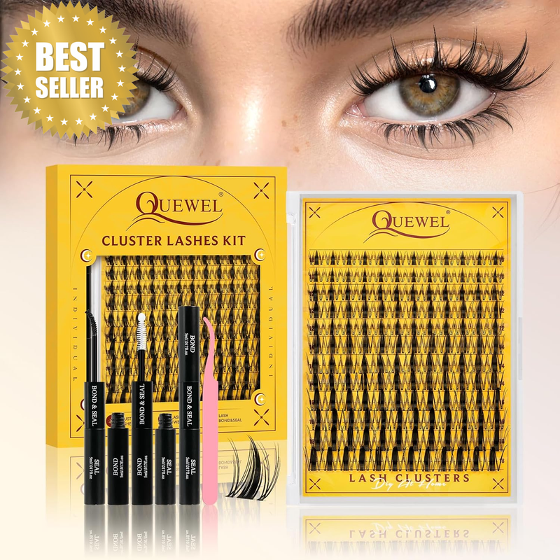 Manga-Lash-Clusters-Kit, 10-18 MIX Eyelash Clusters Extension Kit,144Pcs Wispy N