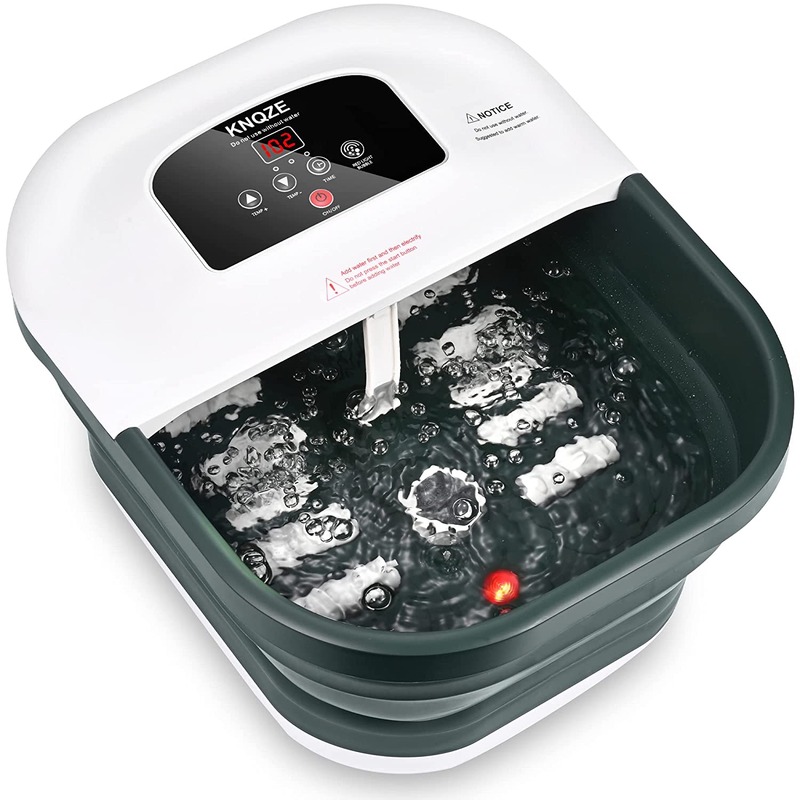 Foot Spa with Heat and Massage and Jets, Collapsible Foot Ba