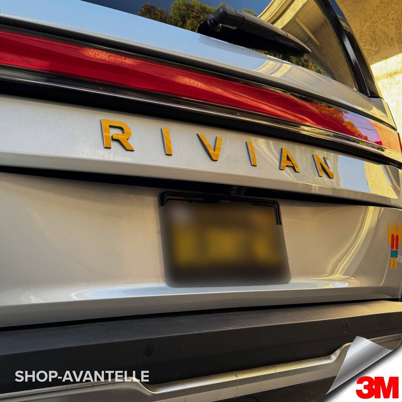 Rivian R1S R1T Rear Gate Lettering Decal - 3M Vinyl