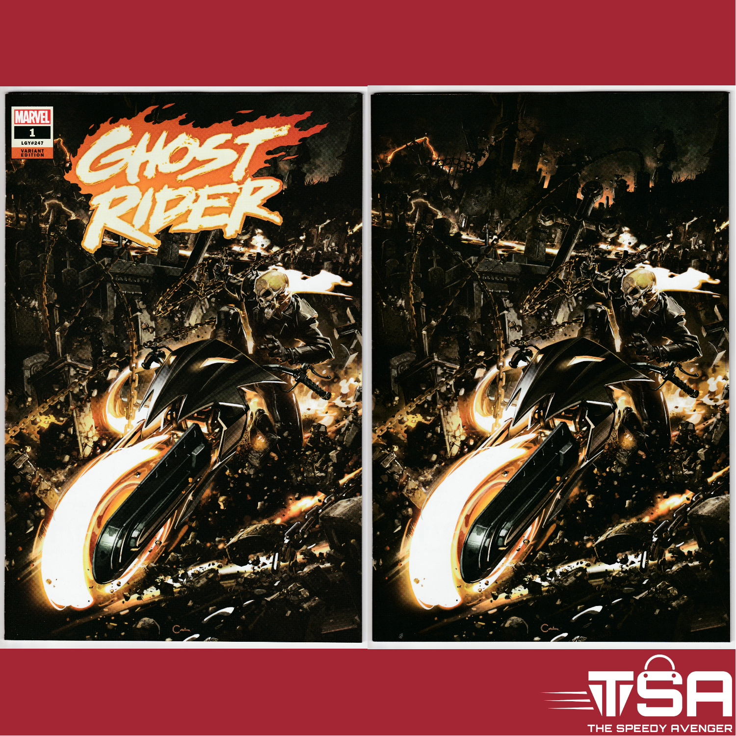 GHOST RIDER #1 (2022) Clayton Crain Variants 1st apps Zeb Talia Warroad w/ COAs