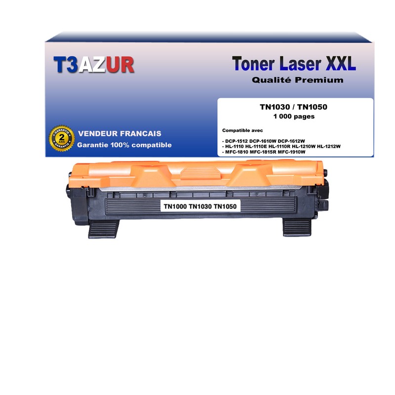 Toner Compatible Avec Brother Tn1050 / Tn-1050 / Dr1050  / Dr-1050