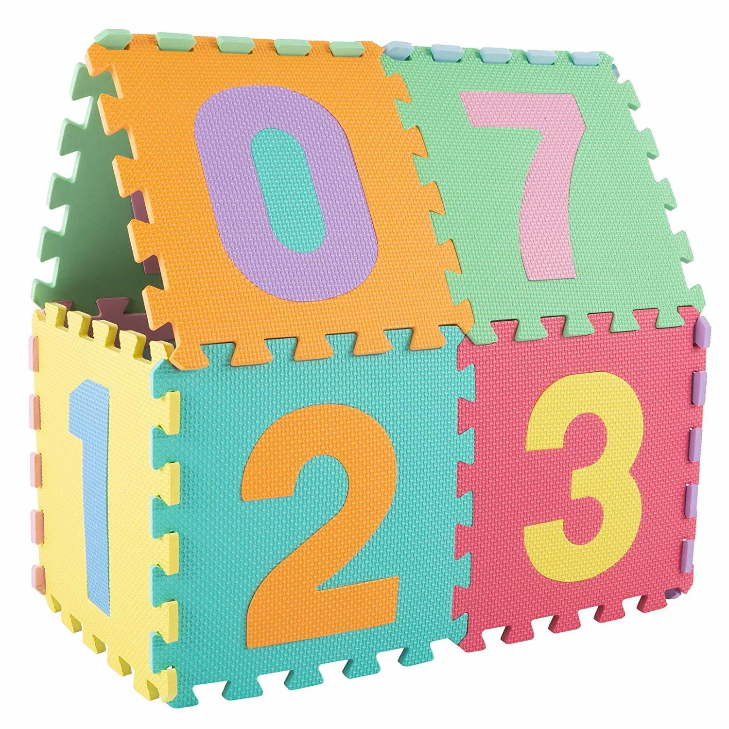Large Kids Baby Floor Play Mats Complete 09 Number Soft EVA Foam Jigsaw Puzzle eBay