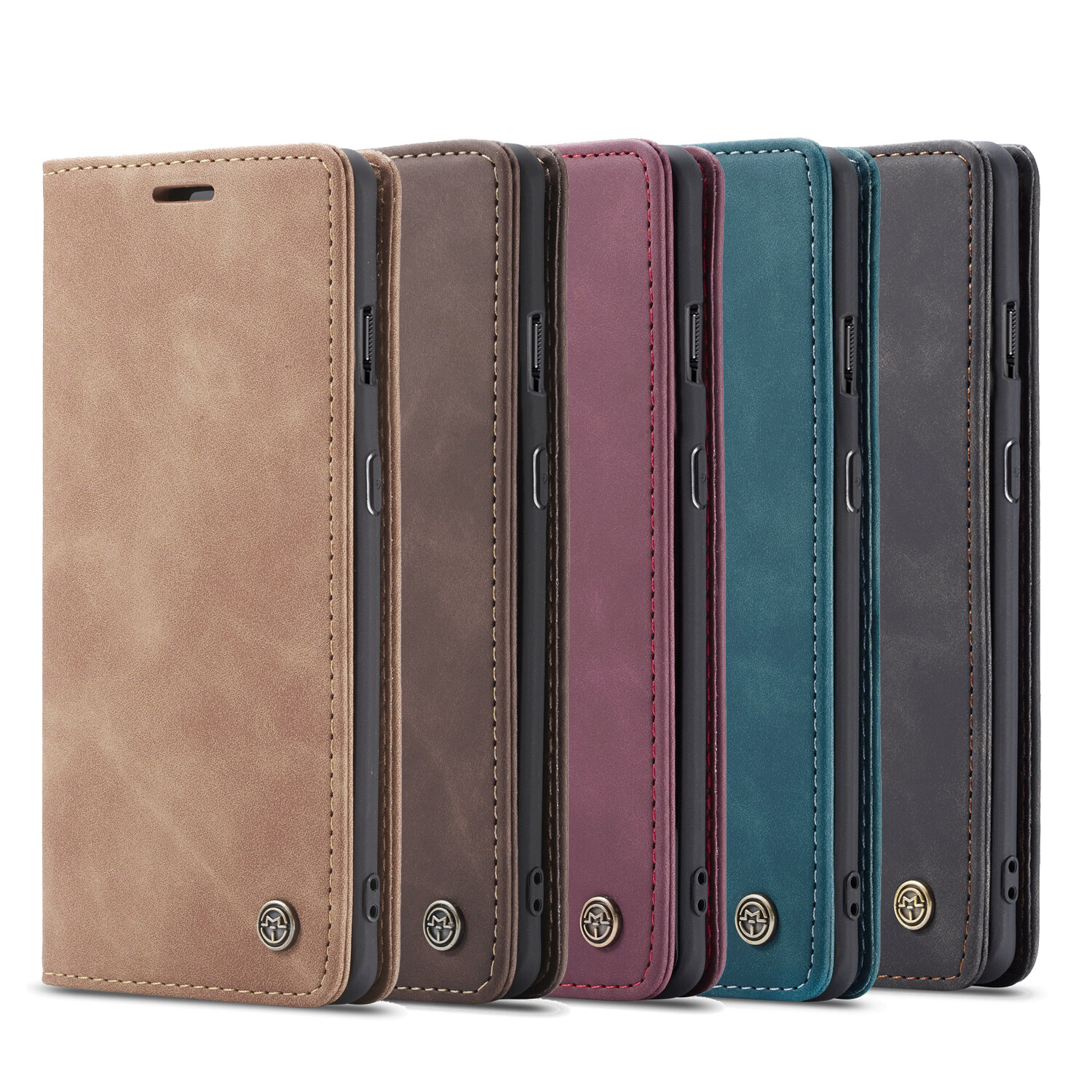 For Samsung A15 A16 S25 Ultra Luxury Leather Flip Wallet