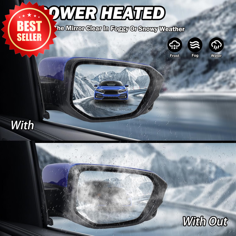 Passenger Side Mirror Camera Power Heated 2016-2021 Civic Sedan Coupe Hatchback 