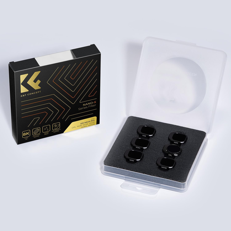 Filter Kit for DJI Mini 4 Pro, CPL ND8 ND16 ND32 ND64 ND128 Filters, Multi-Coate