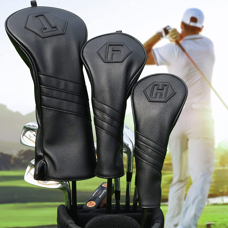 Club Head Covers For Woods And Drivers - 3 Pcs Or 1pc