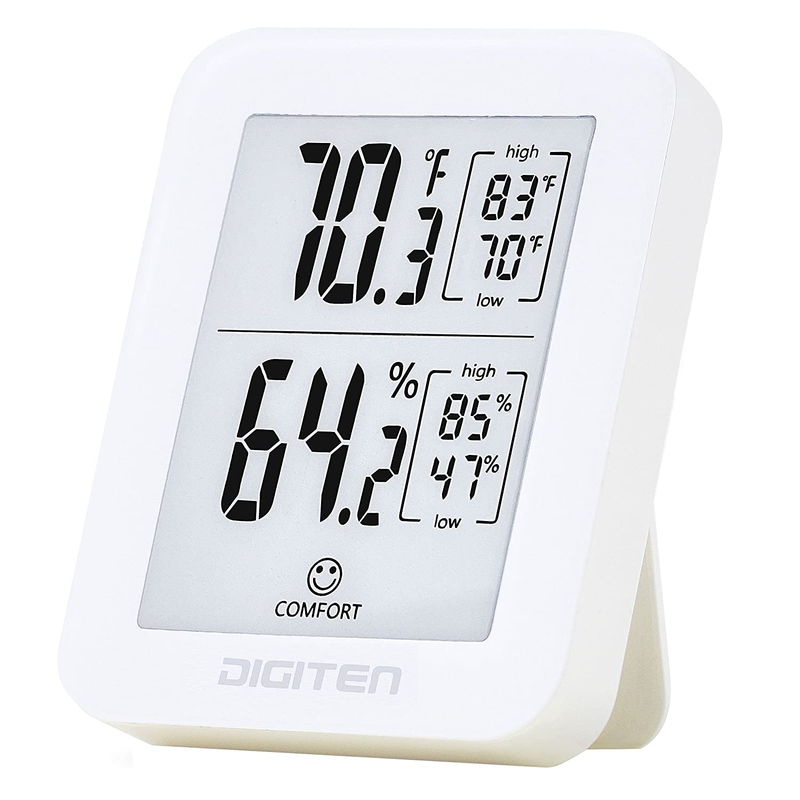 Digital Hygrometer Indoor Thermometer 360° HD E-Ink Screen Room Temperature