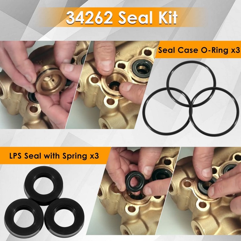 34262 Seal Kit for Cat Pump 66DX 6DX Pressure Washer Pump Perfect