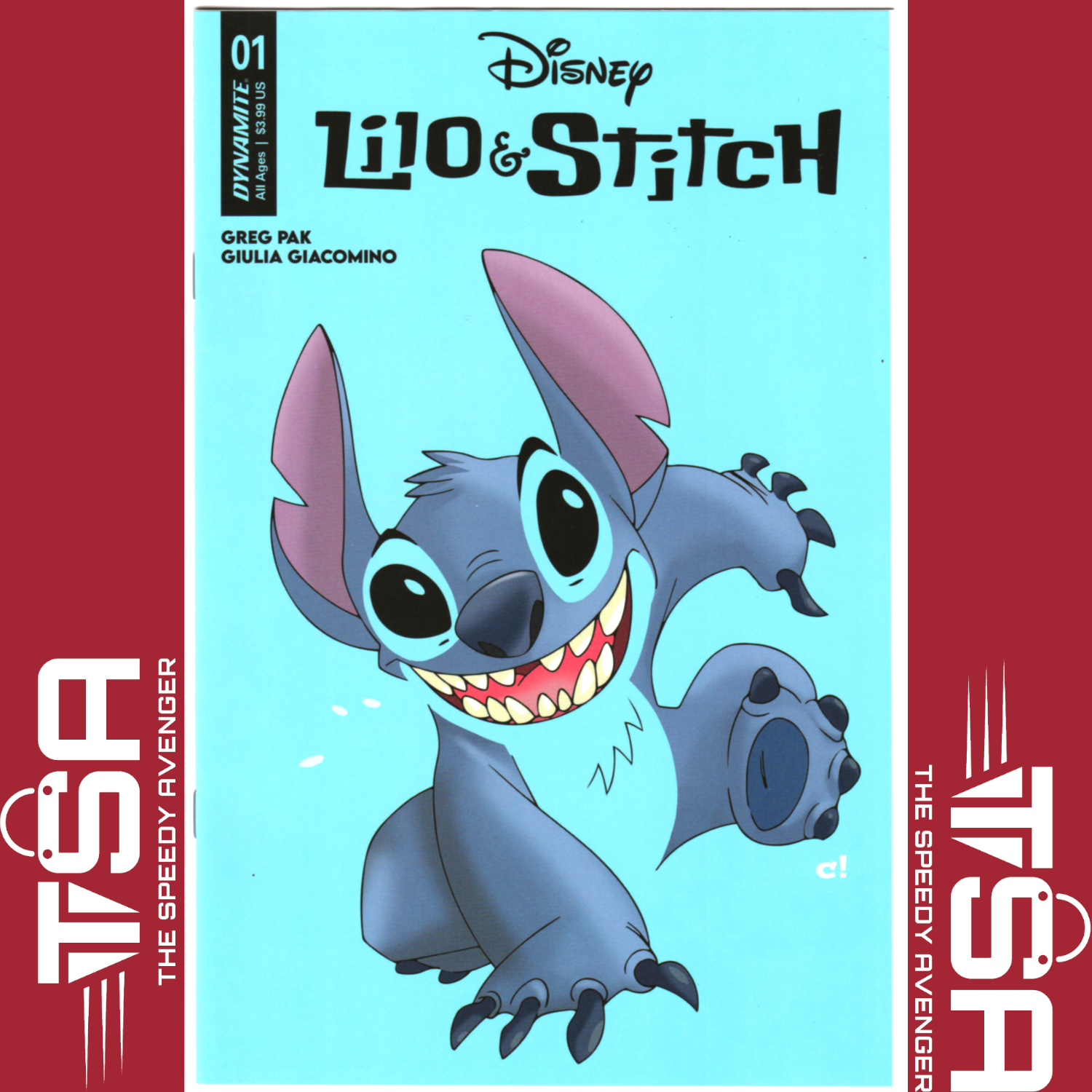 LILO & STITCH #1 Craig Rousseau Negative Space Variant 2024 Disney Dynamite