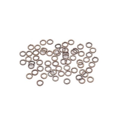 Jump Rings - Nickel Plated Brass - 4mm - 70 pieces (dar192078)
