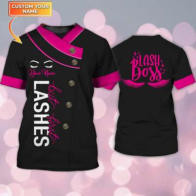 Lash Boss But First Lashes Eyelash Technician Personalized 3D Tshirt