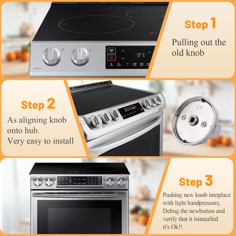 DG94-03500V DG94-03500W for Samsung Electric Stove knobs Replacement,DG94-03500A