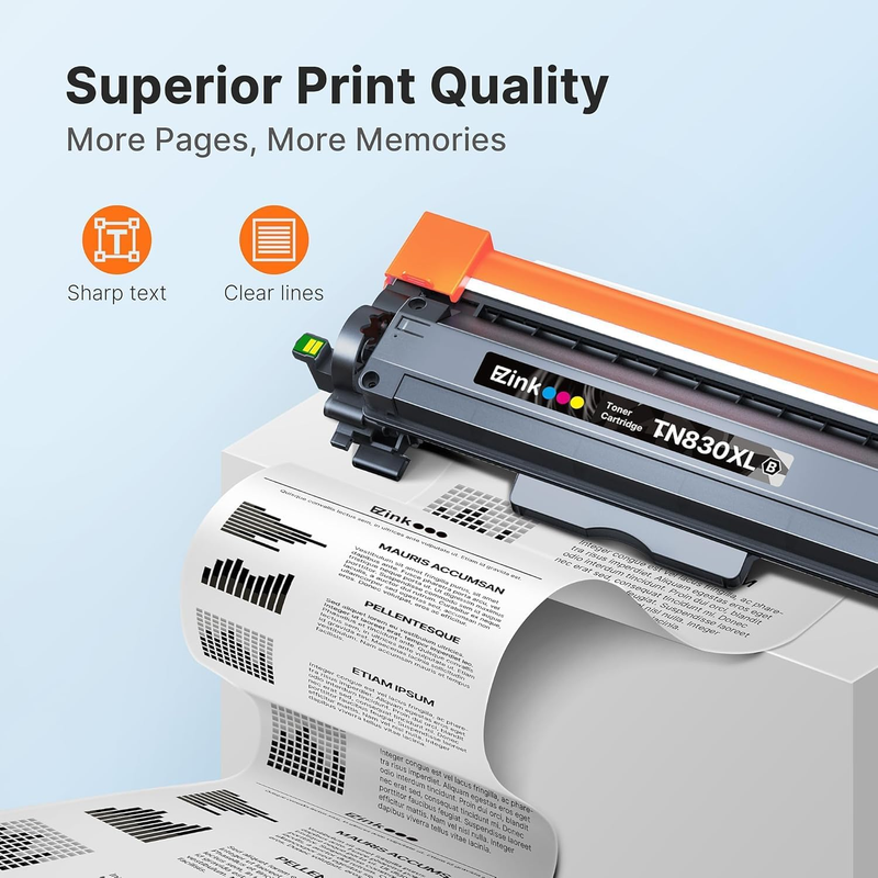 Compatible Toner Cartridge Replacement for Brother TN830XL TN830 TN 830 Toner Ca