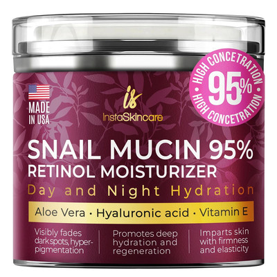 Face Moisturizer with Retinol/Snail Mucin/Hyaluronic Acid/Niacinamide/Aloe Vera-