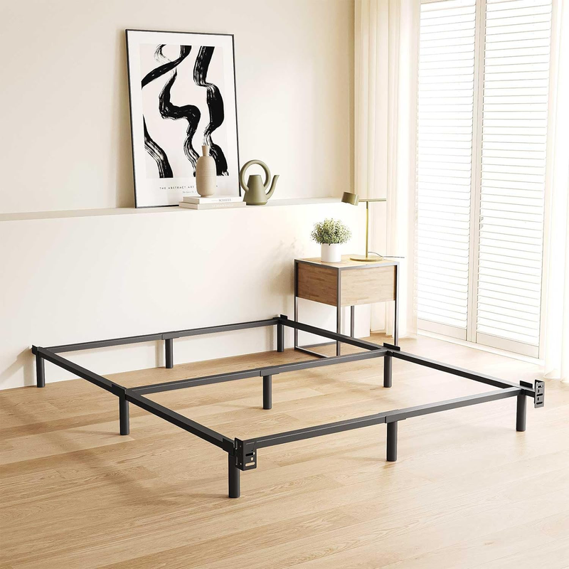 7 Inch Metal Bed Frame Queen Size, Compatible with Most Brand Box Spring or Matt