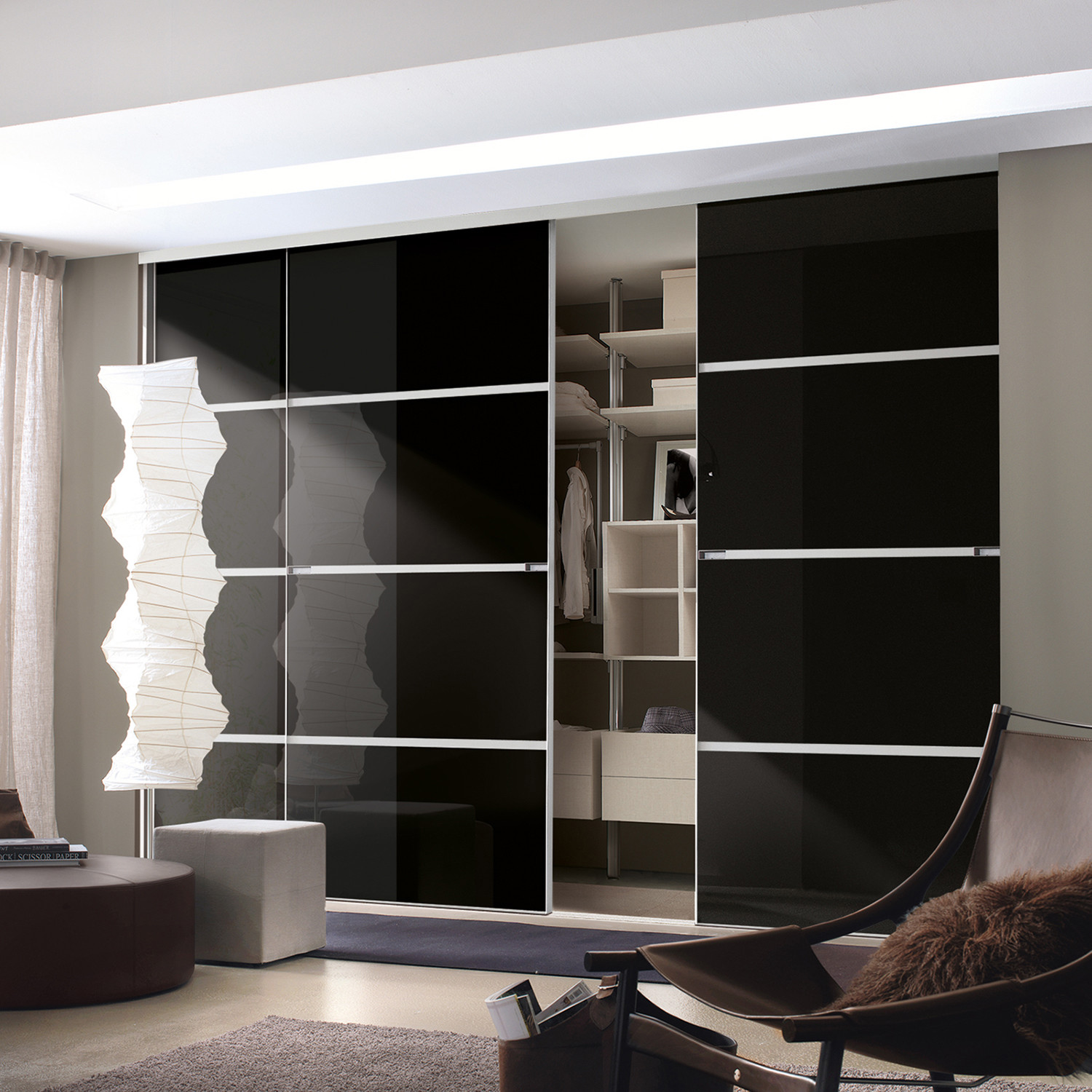 Sliding Wardrobe Doors Minimalist 4 Door H2260mm W2290mm 4