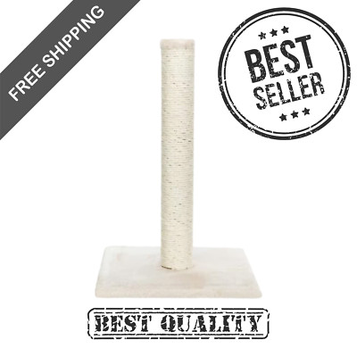 Parla Cat Scratching Post : For Indoor Cats : Plush Covered Base And Sisal Pos