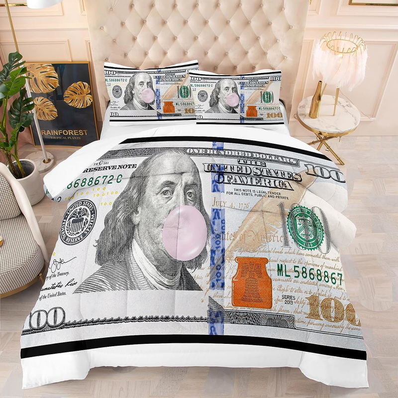 S For Boys Kids Teens Money Bedding Sets Full Size Money 100