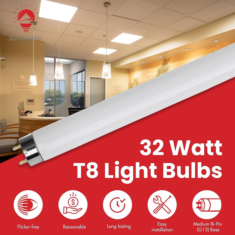 F32T8 Fluorescent Tube 32W 48 Inch T8 Fluorescent Light Bulbs, F32T8 850 Light B