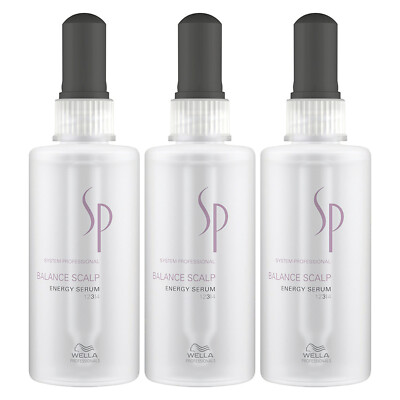 WELLA SP BALANCE SCALP Energy Serum Kräftigung gegen Haarausfall 3x 100 ml