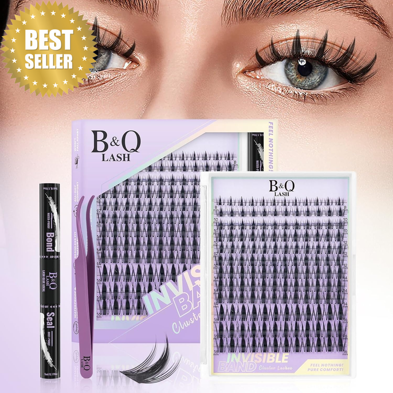 Fairy Lash Clusters Kit 8-18 MIX Natural Lashes Clusters Manga Lashes Invisible