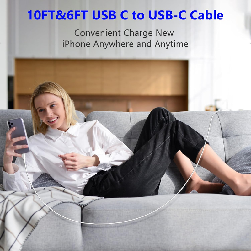 USB C Charger for iPhone 16 15 Charger Fast Charging,20W 2Pack USB-C Wall Charge