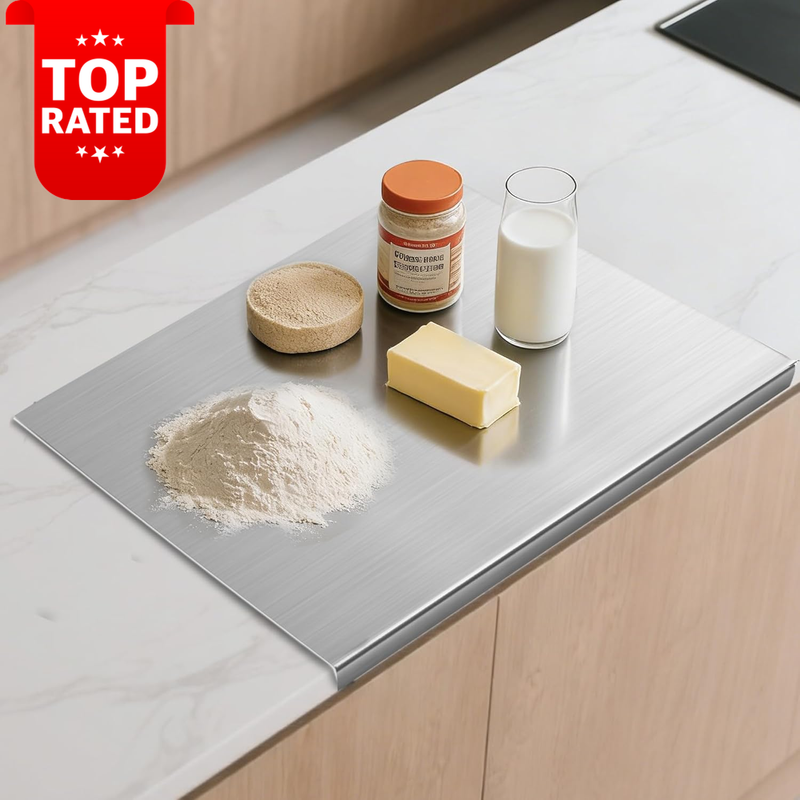 Extra Large Stainless Steel Cutting Board 19.7x15.7 Inch Non-Slip Chopping Board